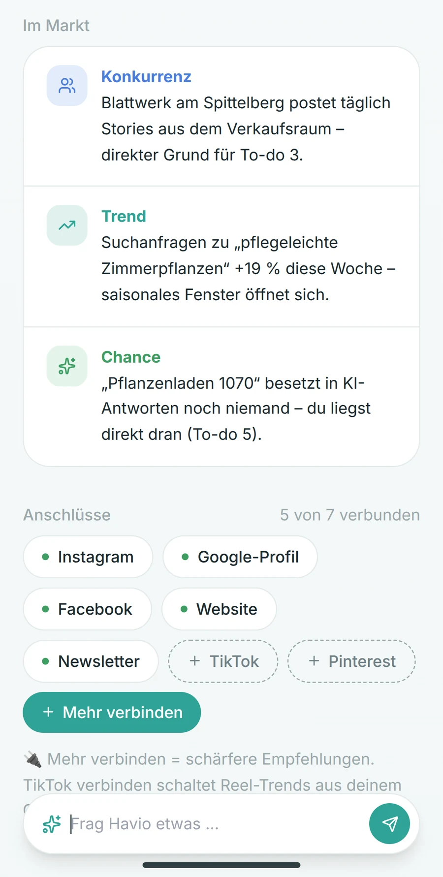 Havio – Markt-Insights